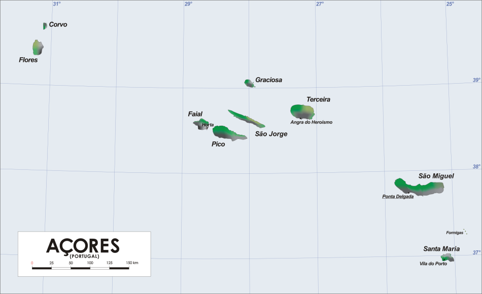 Azory mapa